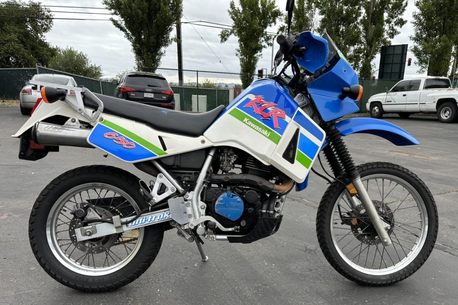 1991 Kawasaki KLR sold at auction for $2,400