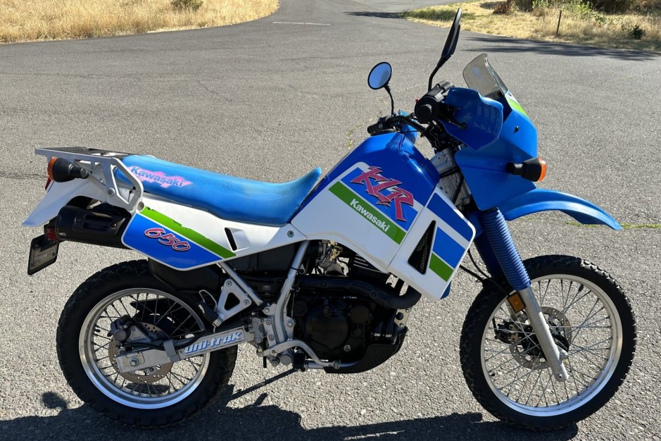 1993 Kawasaki KLR sold at auction for $2,350
