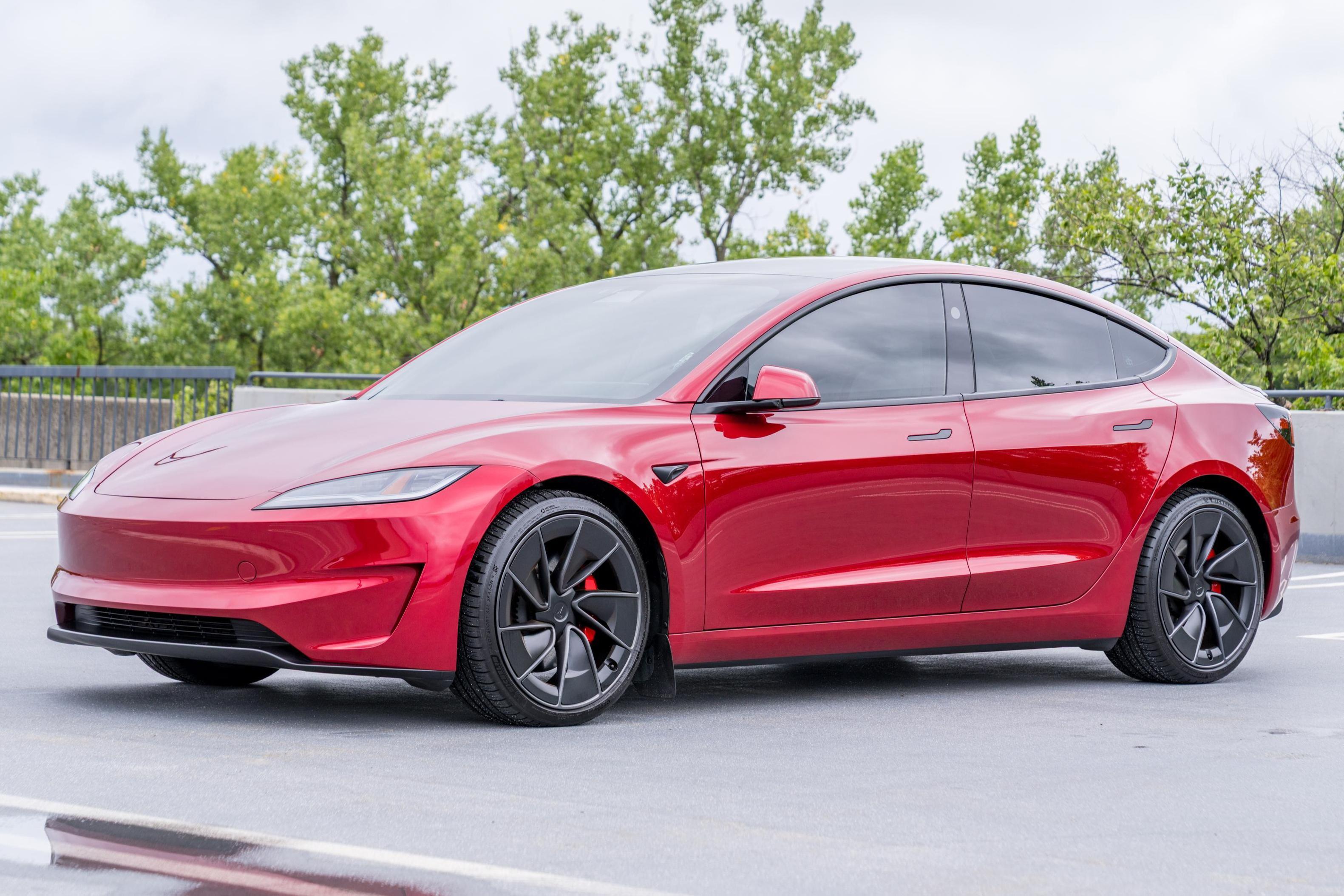 2025 Tesla Model 3 sold at auction for $49,100