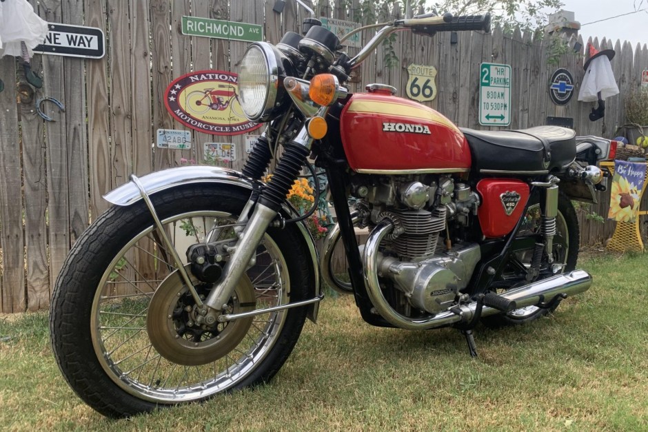 1972 Honda CB450 sold at auction for $6,200