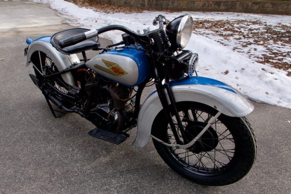 1934 Harley-Davidson 45 Flathead sold at auction for $17,759