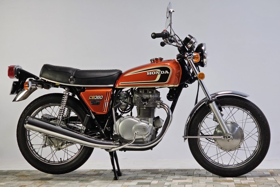 1974 Honda CB360 sold at auction for $8,300