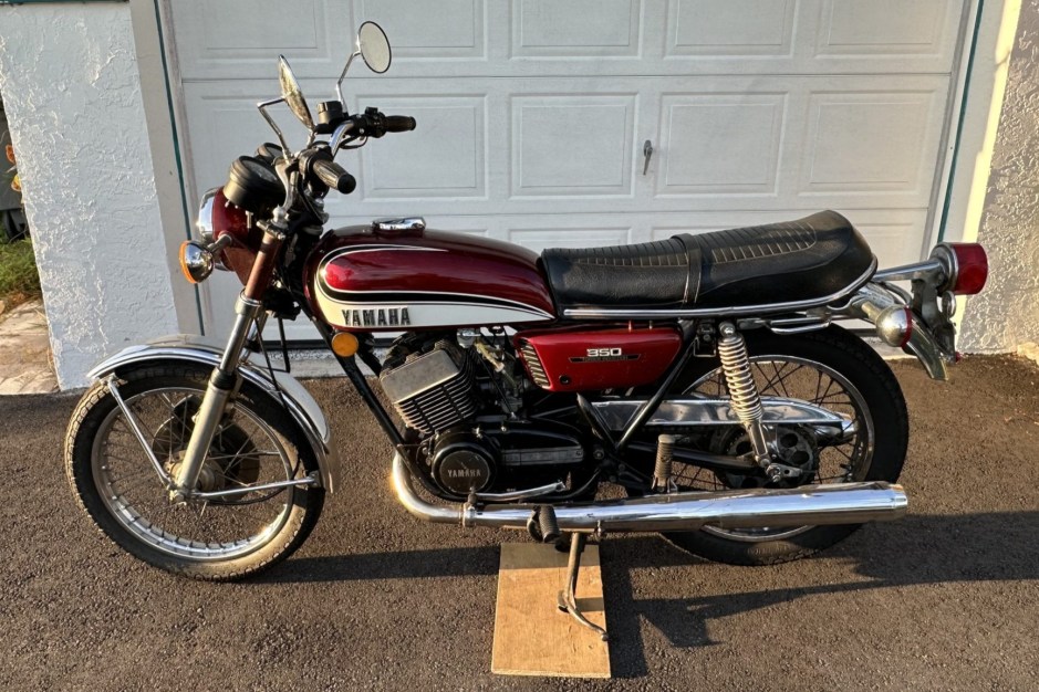 1973 Yamaha RD sold at auction for $3,468