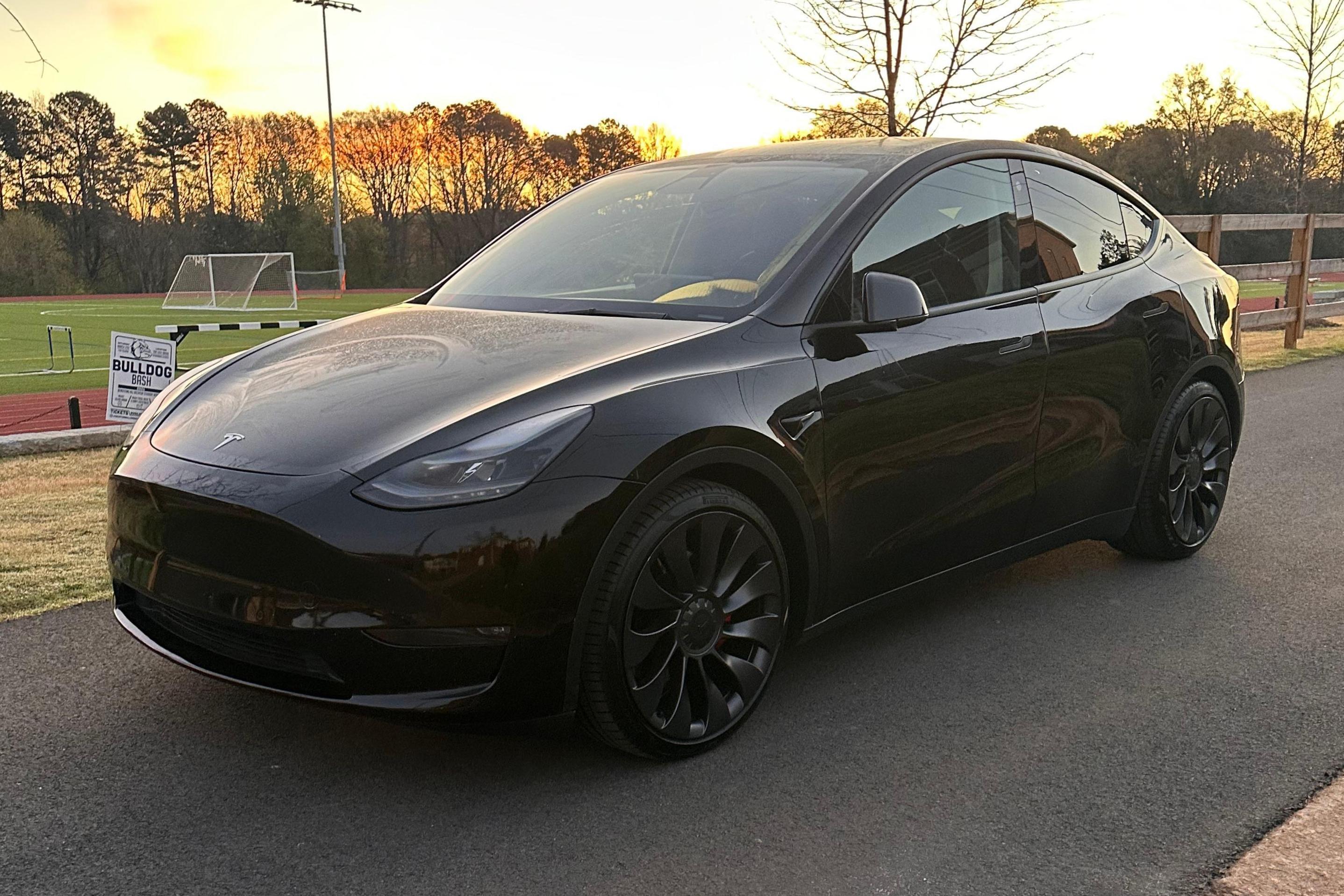 2021 Tesla Model Y sold at auction for $23,500