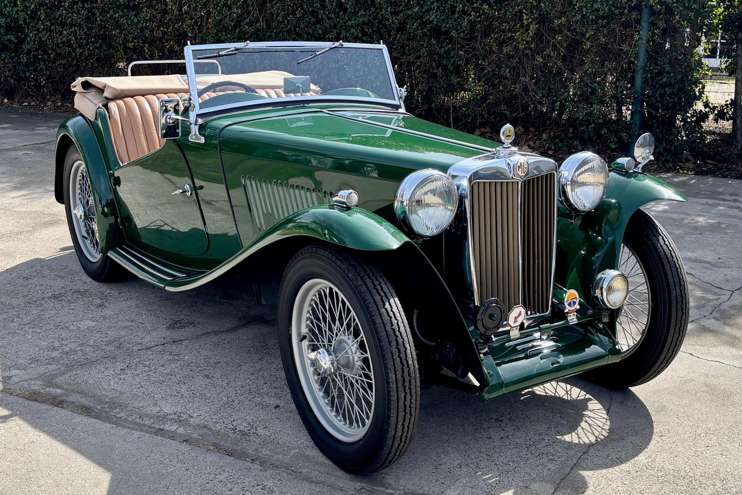 1947 MG TC sold at auction for $29,500