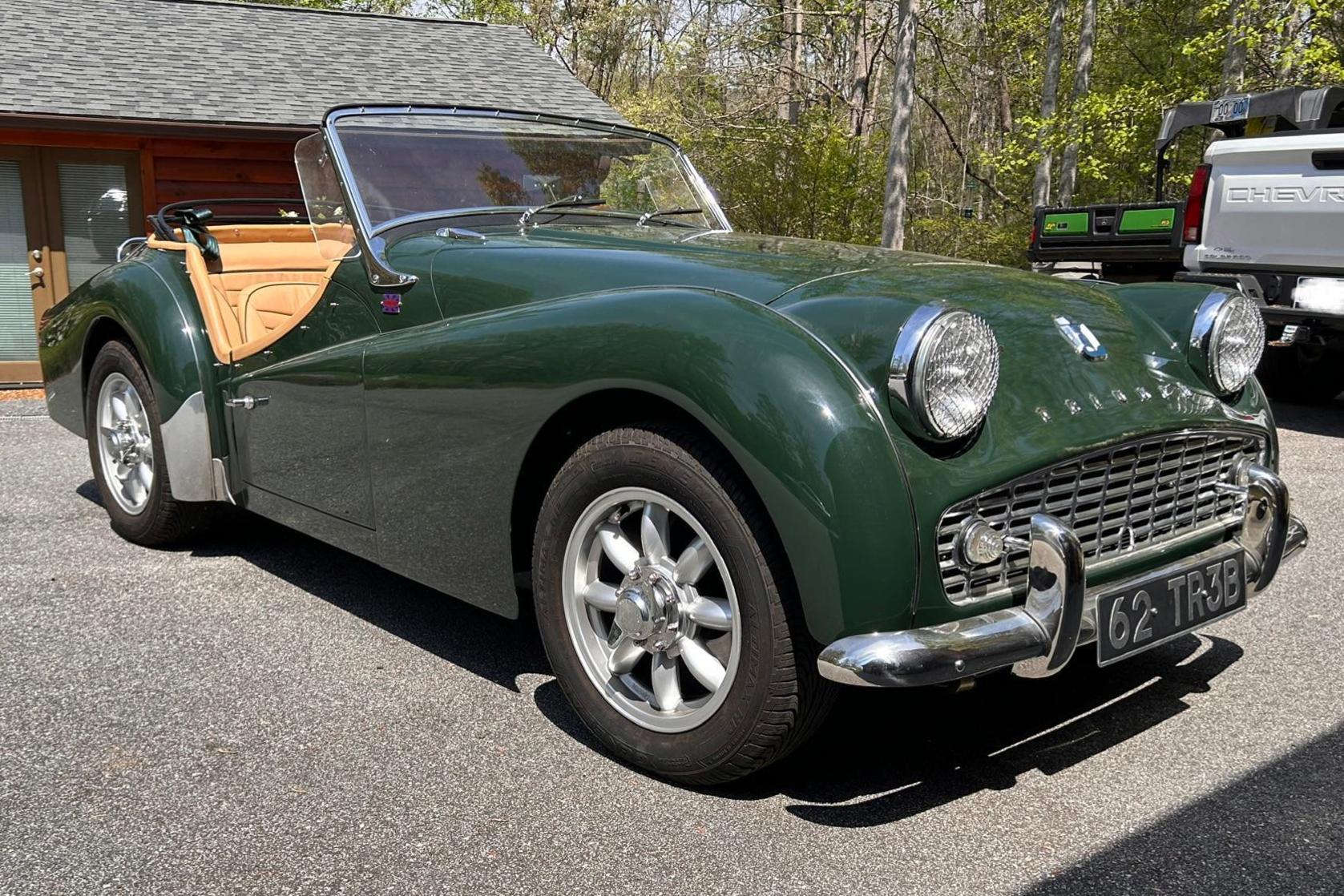 1962 Triumph TR3 sold at auction for $32,000