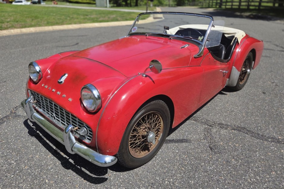 1959 Triumph TR3 sold at auction for $12,750