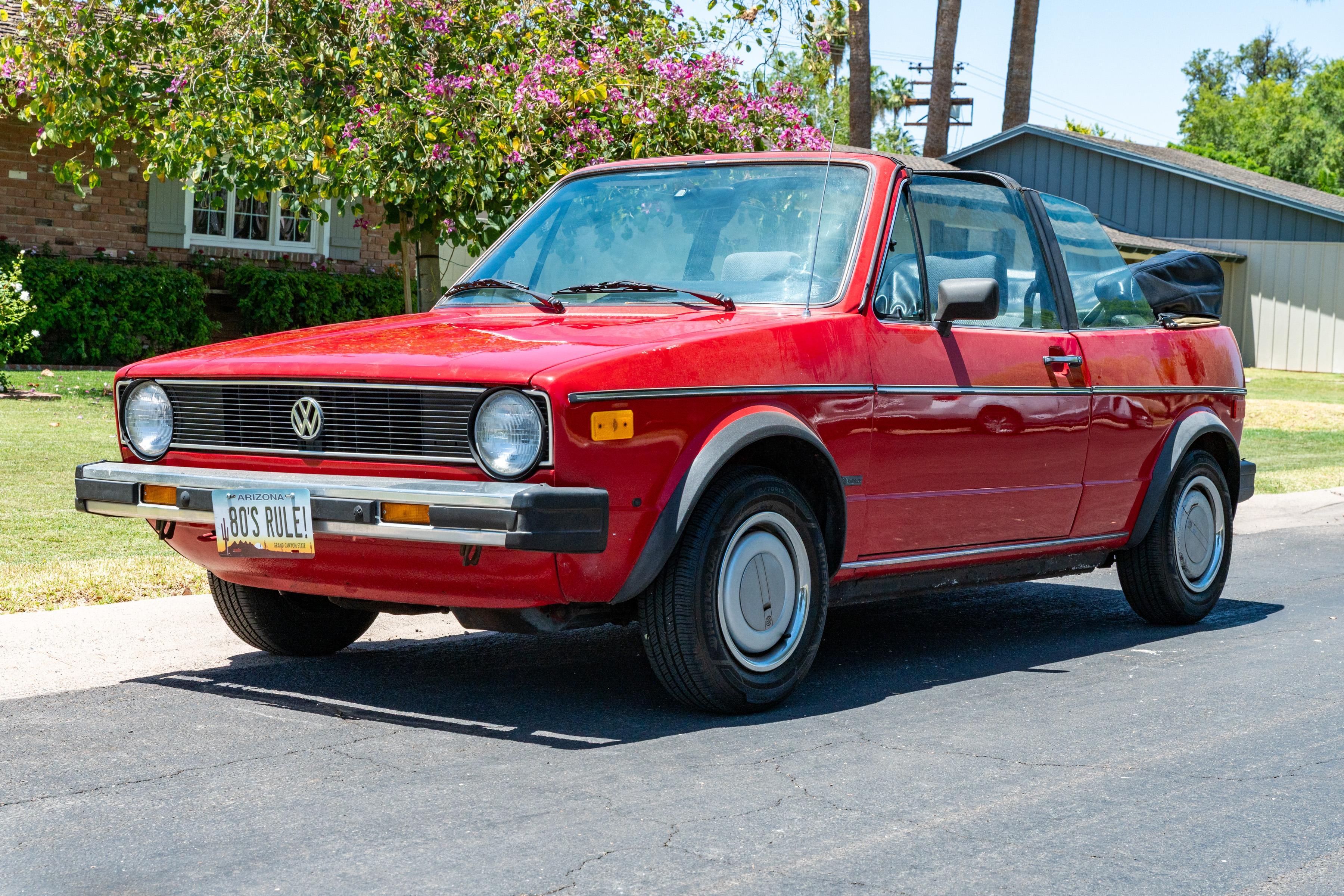 1987 Volkswagen Cabriolet sold at auction for $6,600