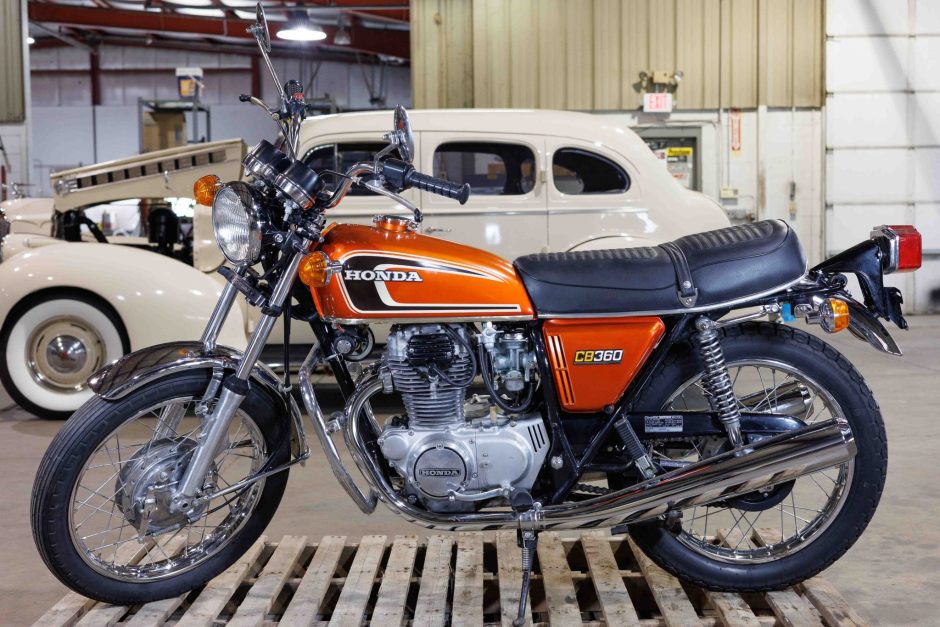 1974 Honda CB360 sold at auction for $3,853