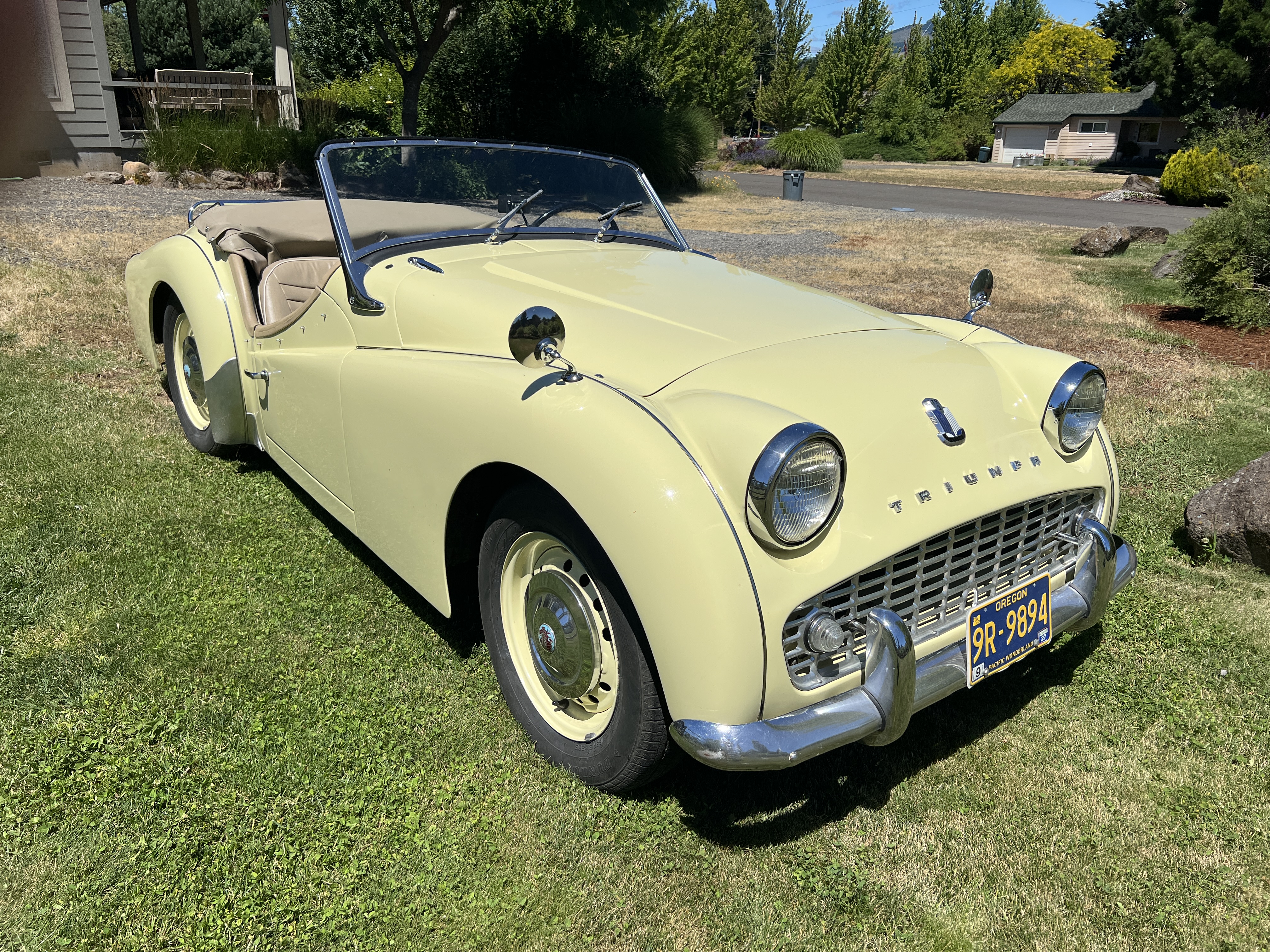 1959 Triumph TR3 sold at auction for $20,500